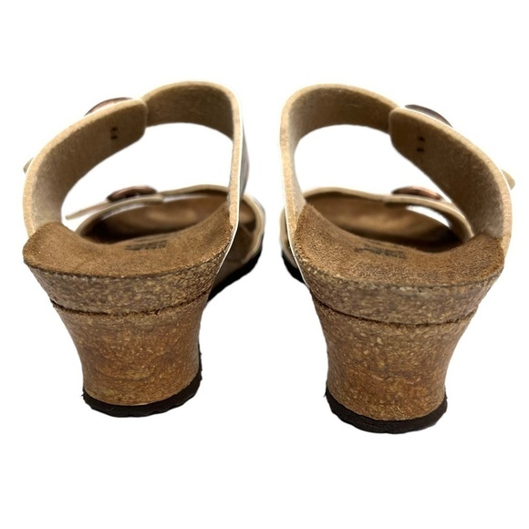 Birkenstock Papillio Dorothy Birko Flor Wedge Sandal African Wax Raspberry - Picture 11 of 14